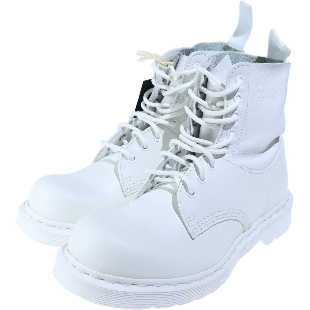 Dr.Martens(ドクターマーチン) ×MM6 1460 TWIST エムエムシックス ツイスト レースアップ レザー ブーツ ホワイト 42282100