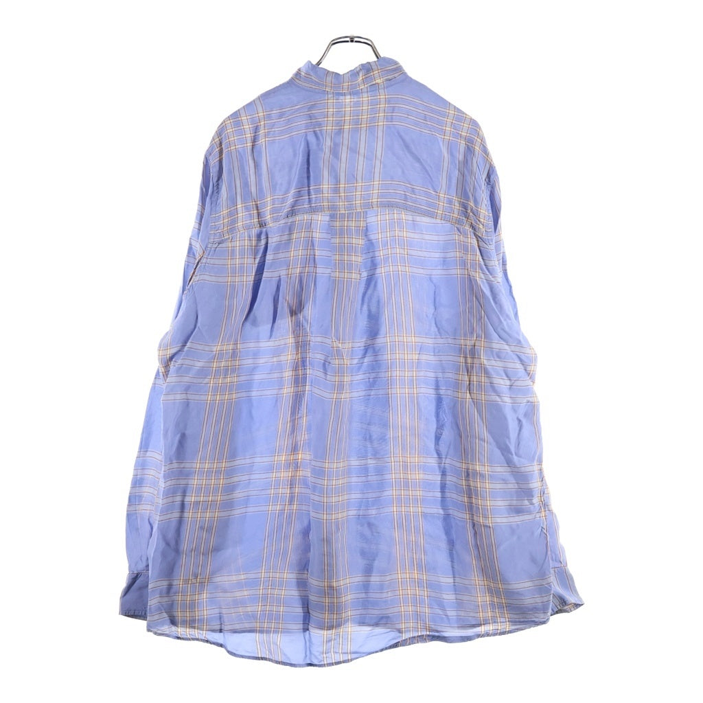 MARNI(マルニ) 19SS トロピカルレーヨン チェック長袖シャツ ライトブルー UMU0051A0 S49793