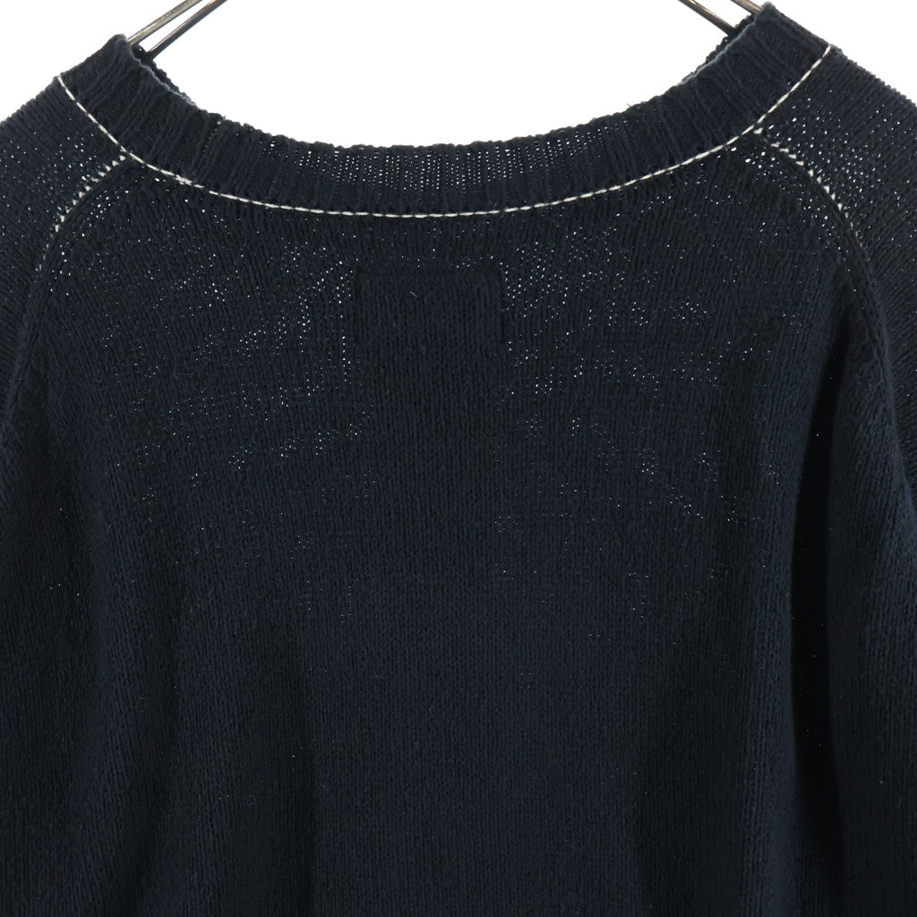 doublet(ダブレット) 20SS HIDDEN MESSAGE KNITWEAR ヒドゥン メッセージ ニットウェア ダメージ セーター ブラック 20SS21KN30