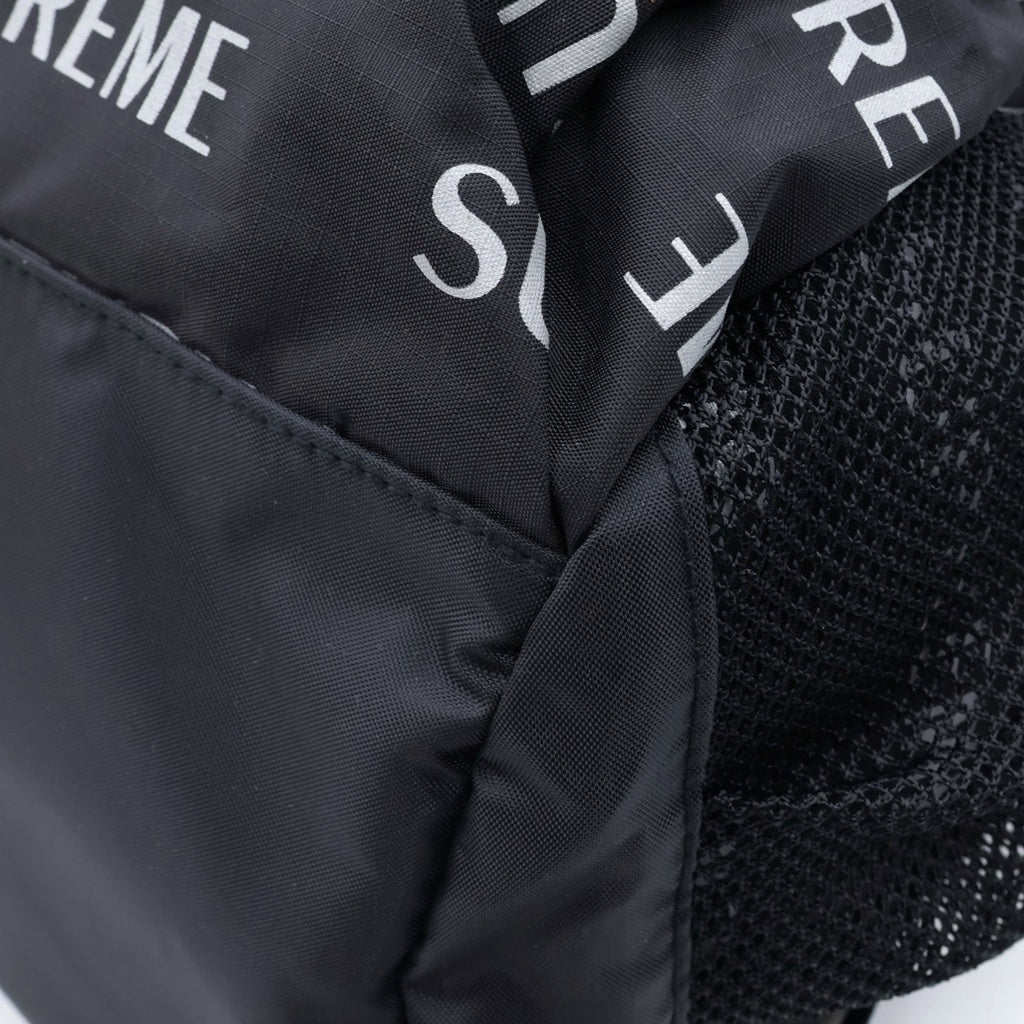SUPREME(シュプリーム) 16AW 3M Reflective Repeat Backpack リフレクターロゴリピート 総柄デザイン バックパック ブラック