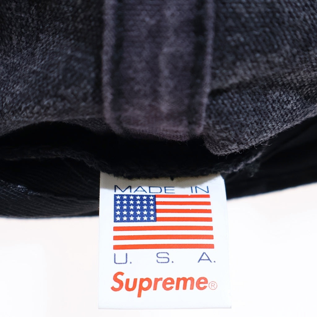 SUPREME(シュプリーム) 17SS Washed Denim S Logo 6-Panel ウォッシュドデニム Sロゴデザイン 6パネル ベースボールキャップ ブラック