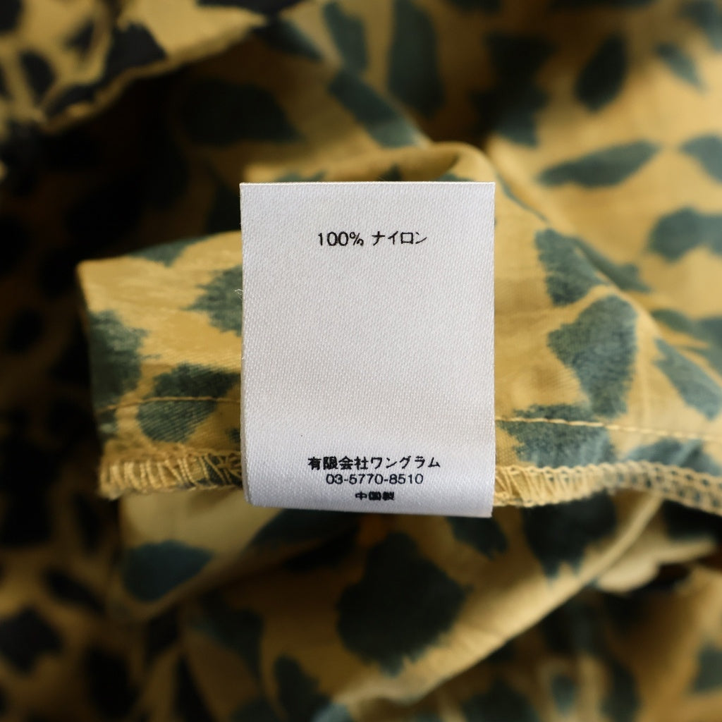 SUPREME(シュプリーム) 17SS Skew Hooded Nylon Jacket レオパード総柄 スキュー フーデッド ナイロン ジャケット イエロー/ブラック