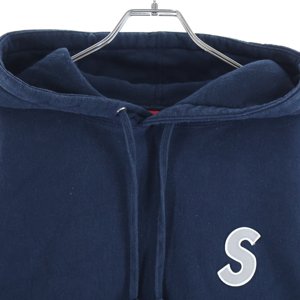 SUPREME(シュプリーム) Reflective S Logo Hooded Sweatshirt 3M リフレクター Sロゴデザイン フーデッド プルオーバースウェット パーカー ネイビー