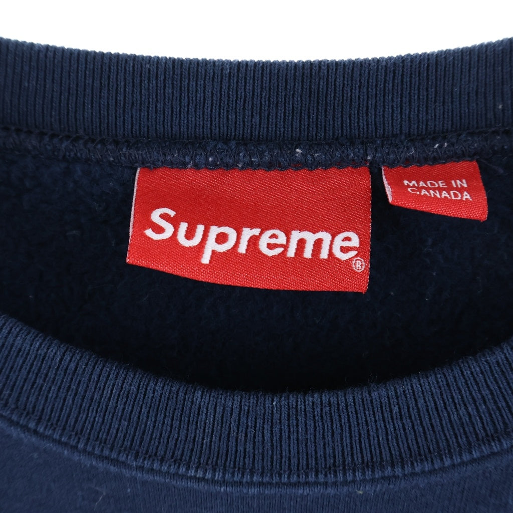 SUPREME(シュプリーム) Small Box Crewneck スモールボックスロゴ クルーネック スウェットトレーナー ネイビー