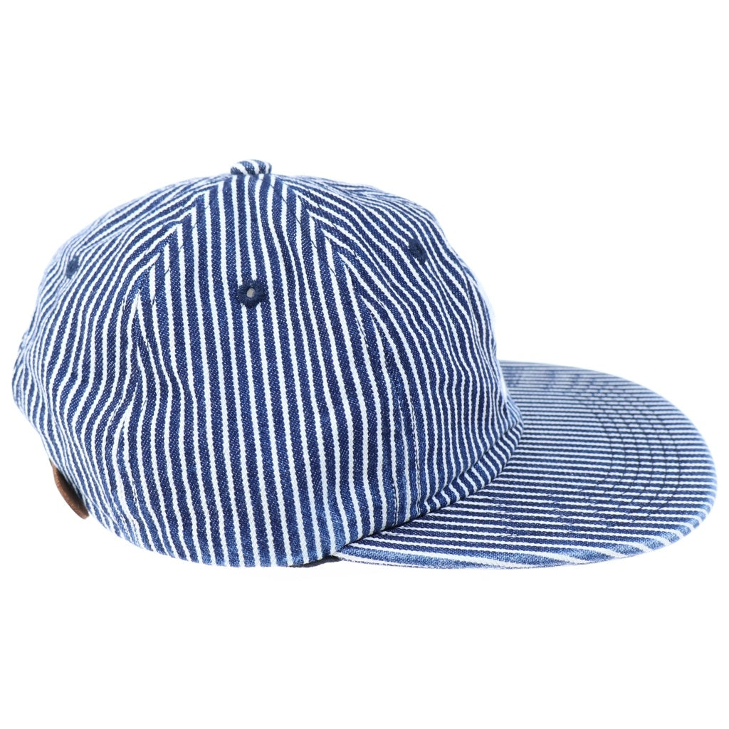 SUPREME(シュプリーム) 17SS Supreme Washed Denim S Logo 6 Panel ウォッシュド デニム Sロゴ 6パネル ストライプキャップ 帽子 インディゴ