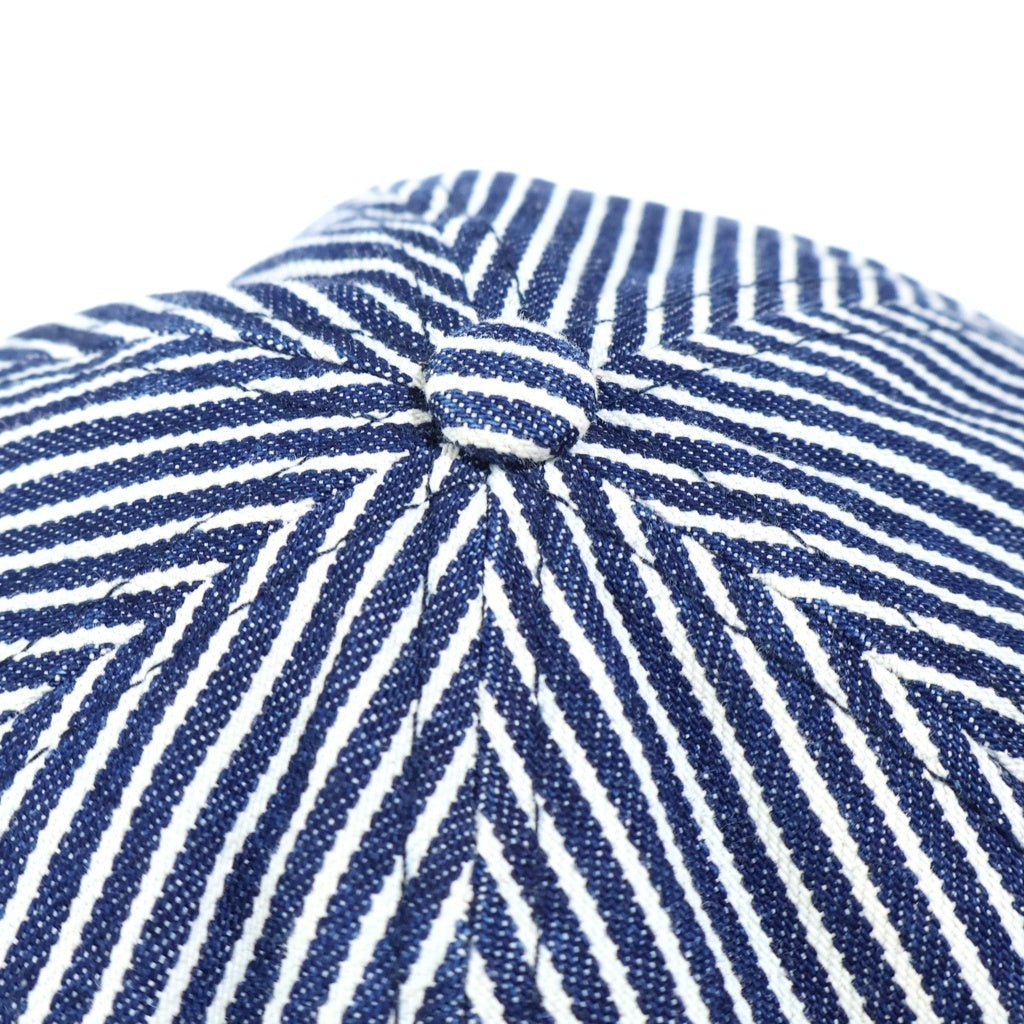 SUPREME(シュプリーム) 17SS Supreme Washed Denim S Logo 6 Panel ウォッシュド デニム Sロゴ 6パネル ストライプキャップ 帽子 インディゴ