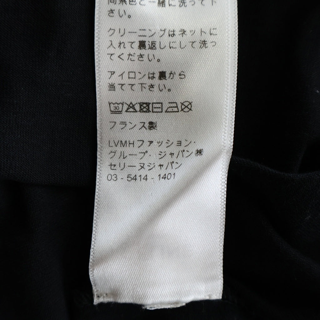 CELINE(セリーヌ) ルーズ コットンジャージー ロゴプリント クルーネック 半袖Tシャツ カットソー ブラック レディース 2X764671Q