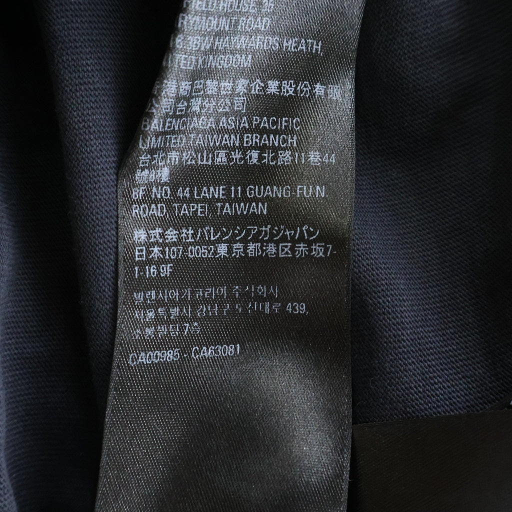 BALENCIAGA(バレンシアガ) SPEED HUNTERS DESTROYED OVEREDSIZED TEE スピードハンター デストロイ クルーネック 半袖Tシャツ ダメージ加工 ブラック