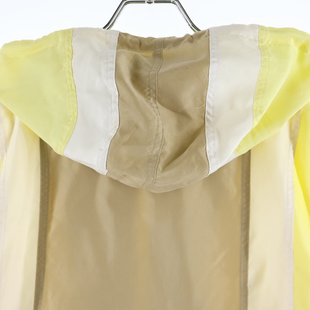 SUPREME(シュプリーム) 17SS Silk Hooded Jacket シルク フーデッド ジップアップ プルオーバーパーカー ジャケット イエロー/ブラウン