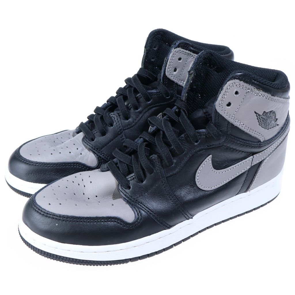 NIKE(ナイキ) GS AIR JORDAN 1 RETRO OG BG SHADOW 575441-013 エアジョーダン1 レトロ シャドウ ハイカットスニーカー レディース ブラック/グレー US6.5/24.5cm