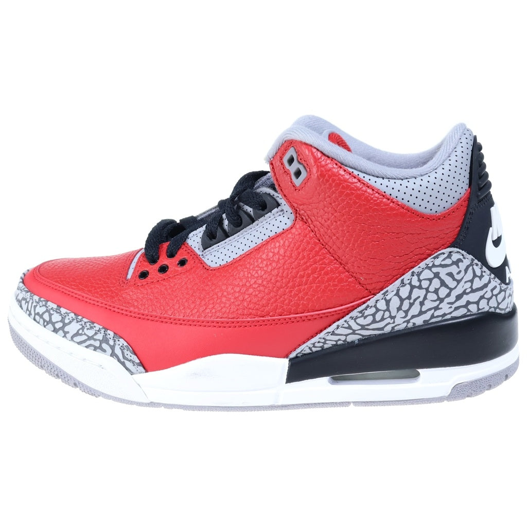 NIKE(ナイキ) AIR JORDAN 3 RETRO SE UNITE FIRE RED CK5692-600 エアジョーダン3 ユナイトファイアレッド ハイカットスニーカー レッド US9/27cm