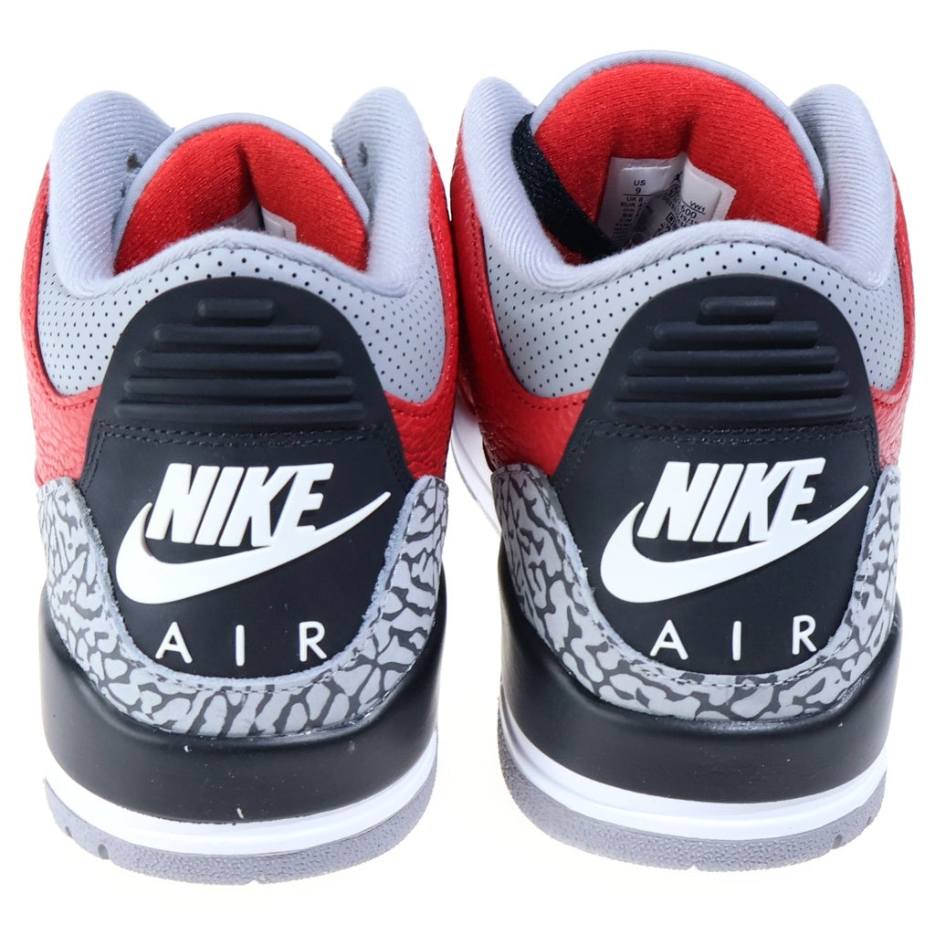 NIKE(ナイキ) AIR JORDAN 3 RETRO SE UNITE FIRE RED CK5692-600 エアジョーダン3 ユナイトファイアレッド ハイカットスニーカー レッド US9/27cm