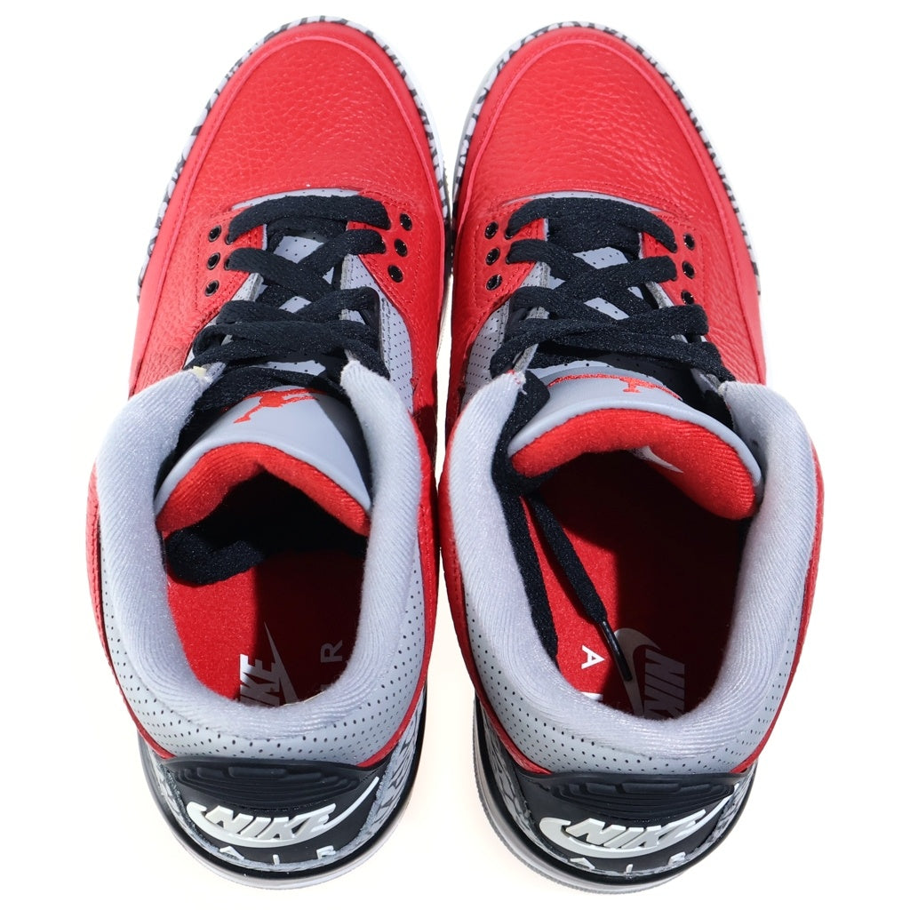 NIKE(ナイキ) AIR JORDAN 3 RETRO SE UNITE FIRE RED CK5692-600 エアジョーダン3 ユナイトファイアレッド ハイカットスニーカー レッド US9/27cm