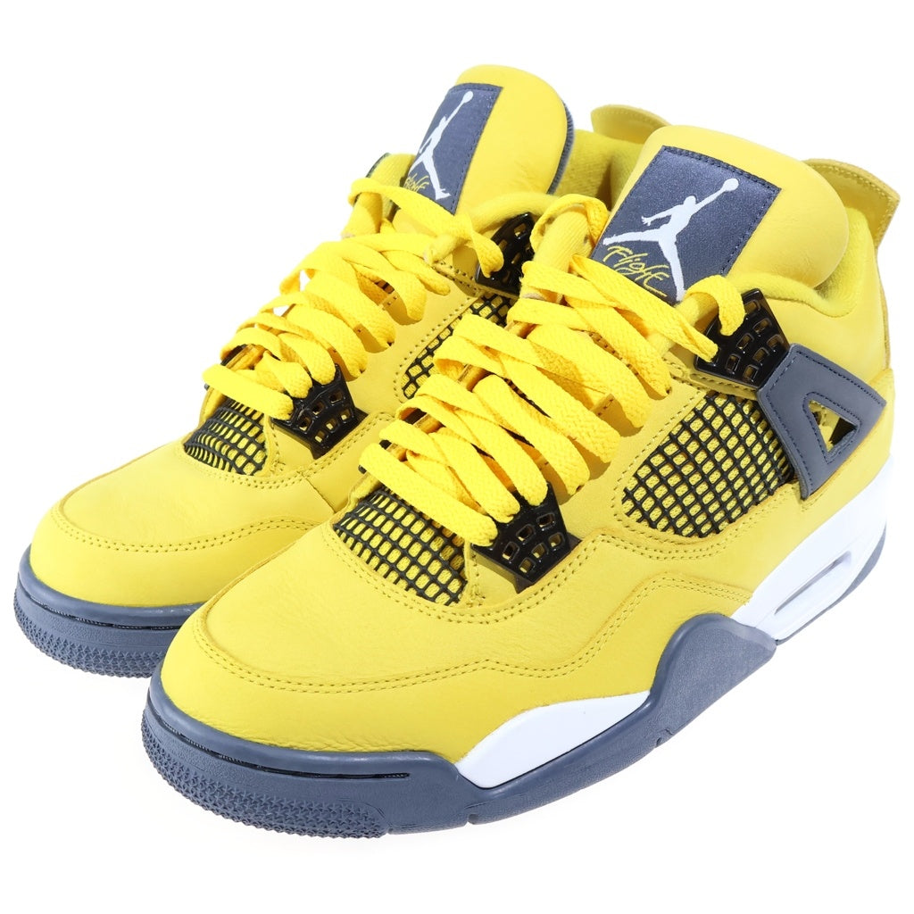 NIKE(ナイキ) AIR JORDAN RETRO TOUR YELLOW エアジョーダン 4 レトロ ハイカットスニーカー ツアーイエロー US9/27cm CT8527-700