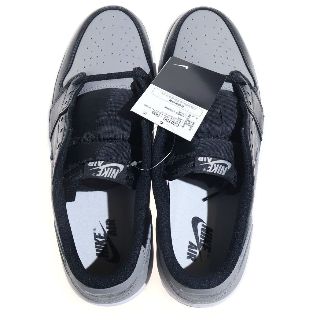 NIKE(ナイキ) AIR JORDAN 1 RETRO LOW OG SHADOW エアジョーダン1 レトロ シャドウ ローカットスニーカー ブラック/グレー US10.5/28.5cm CZ0790-003