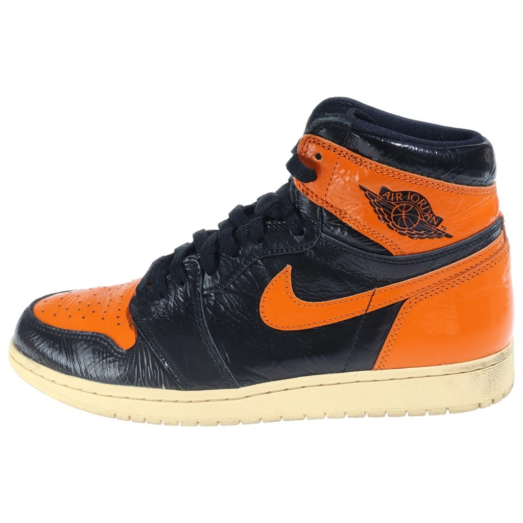 NIKE(ナイキ) AIR JORDAN 1 HIGH SHATTERED BACKBOARD 3.0 エアジョーダン1 シャッタードバックボード ハイカットスニーカー オレンジ/ブラック US10.5/28.5cm 555088-028