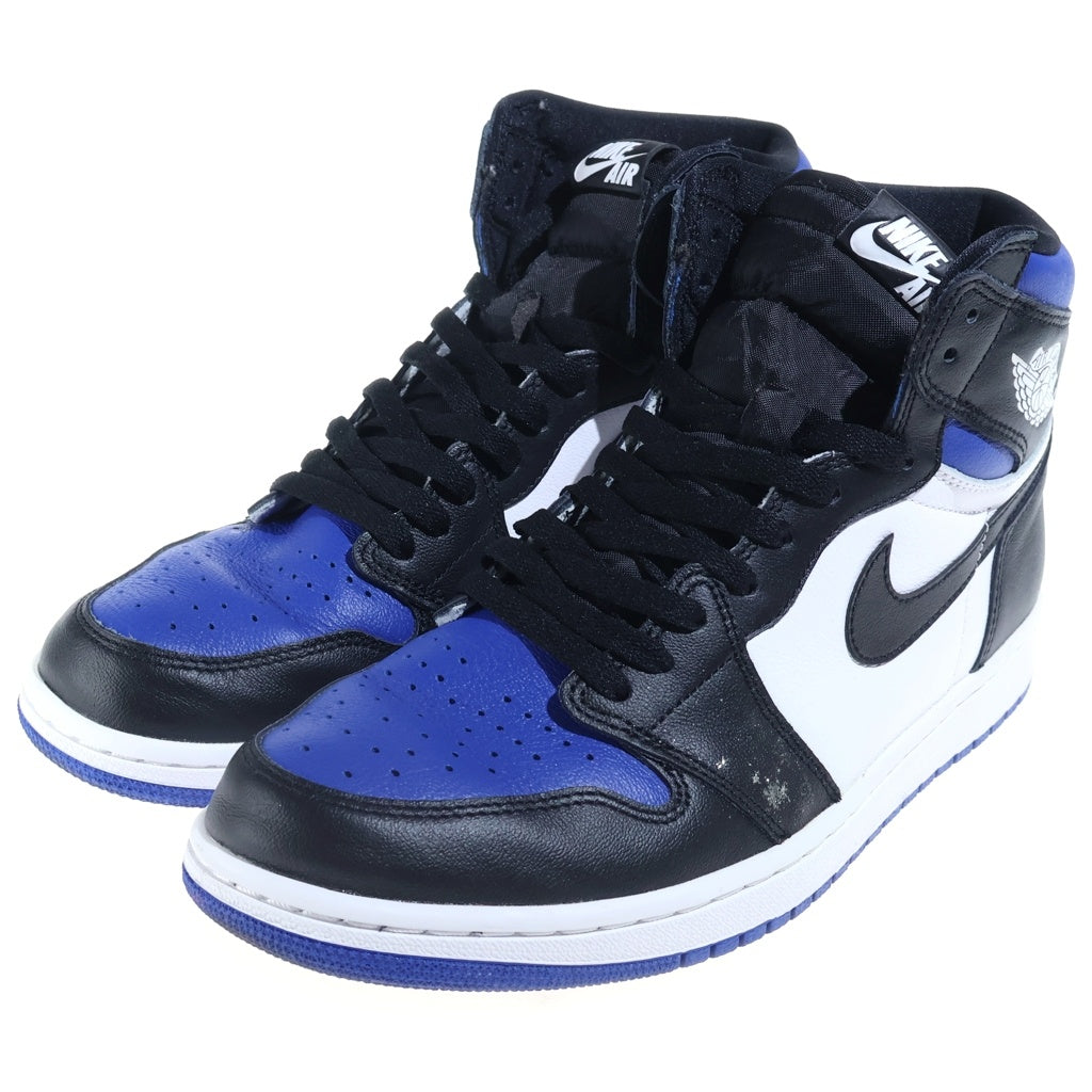 NIKE(ナイキ) AIR JORDAN 1 RETRO HIGH OG ROYAL TOE エアジョーダン1 レトロ ロイヤルトゥ ハイカットスニーカー ブルー/ブラック US10.5/28.5cm 555088-041