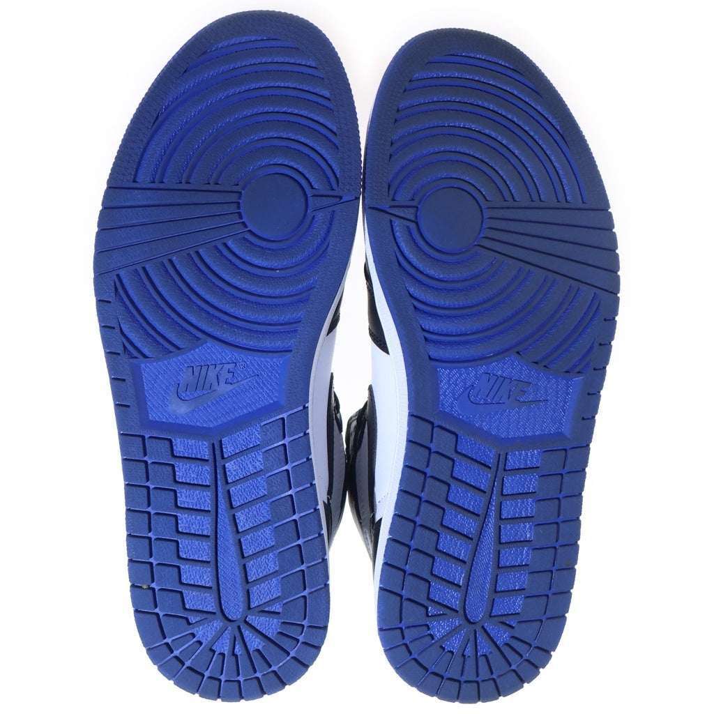 NIKE(ナイキ) AIR JORDAN 1 RETRO HIGH OG ROYAL TOE エアジョーダン1 レトロ ロイヤルトゥ ハイカットスニーカー ブルー/ブラック US10.5/28.5cm 555088-041