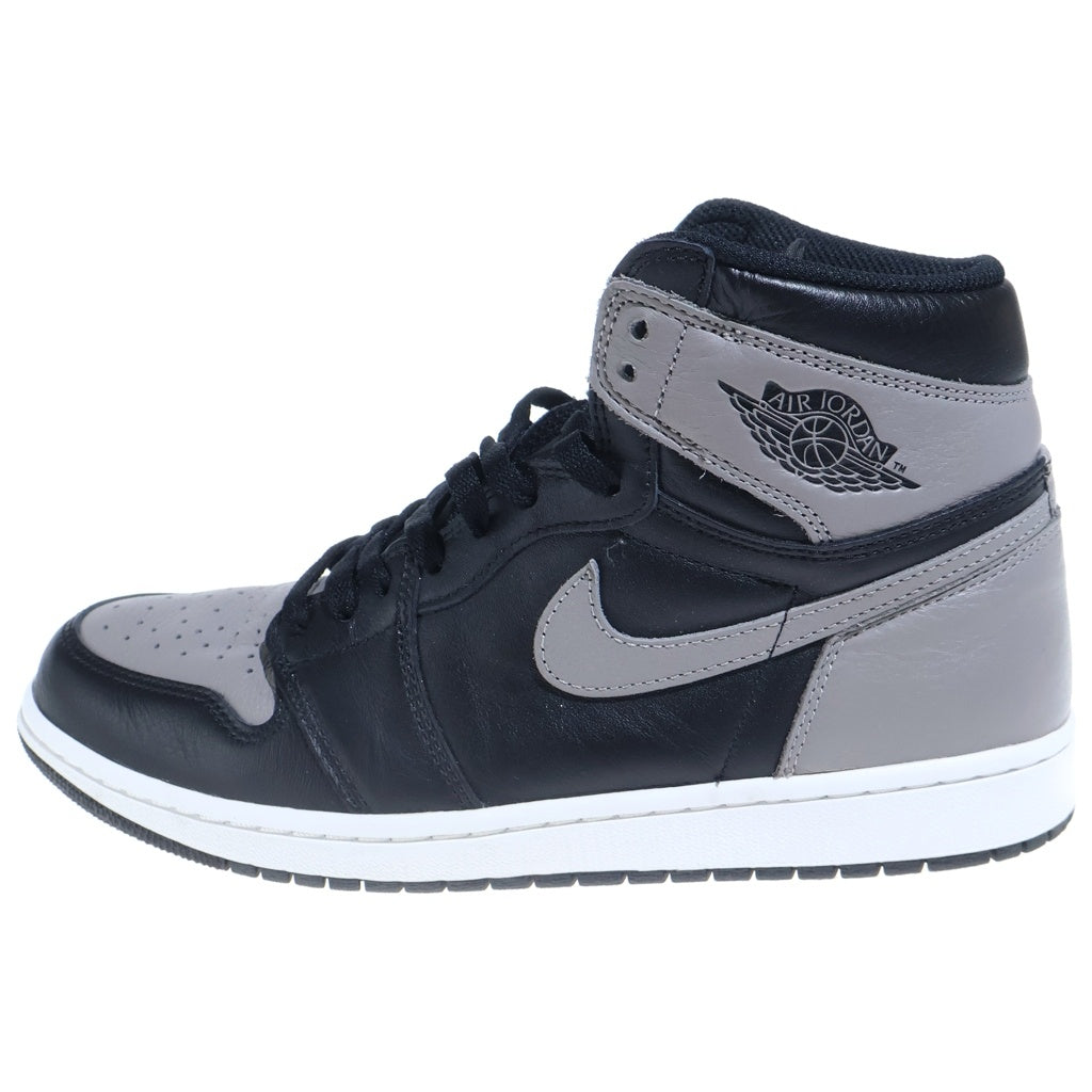NIKE(ナイキ) AIR JORDAN 1 RETRO HIGH OG SHADOW エアジョーダン1 シャドウ レトロ ハイカットスニーカー ブラック/グレー US10.5/28.5cm 555088-013