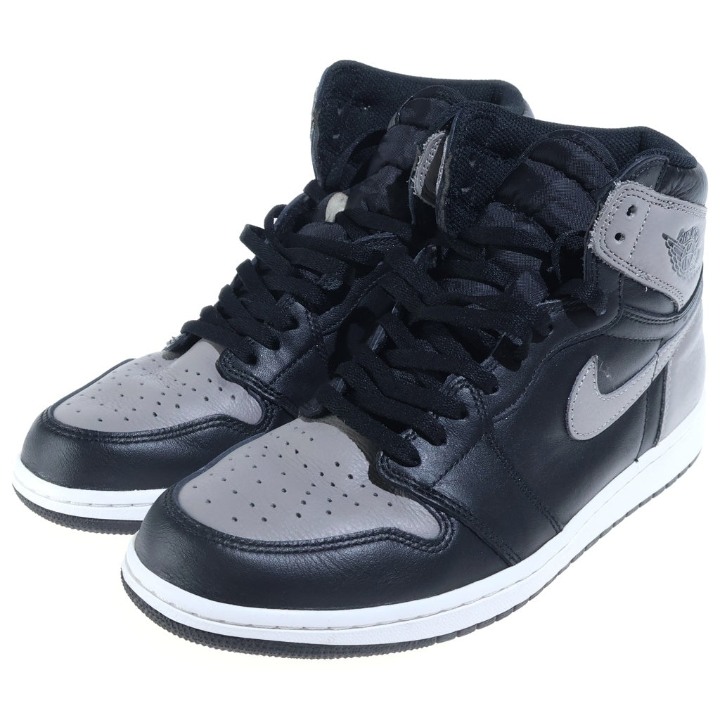 NIKE(ナイキ) AIR JORDAN 1 RETRO HIGH OG SHADOW エアジョーダン1 シャドウ レトロ ハイカットスニーカー ブラック/グレー US10.5/28.5cm 555088-013