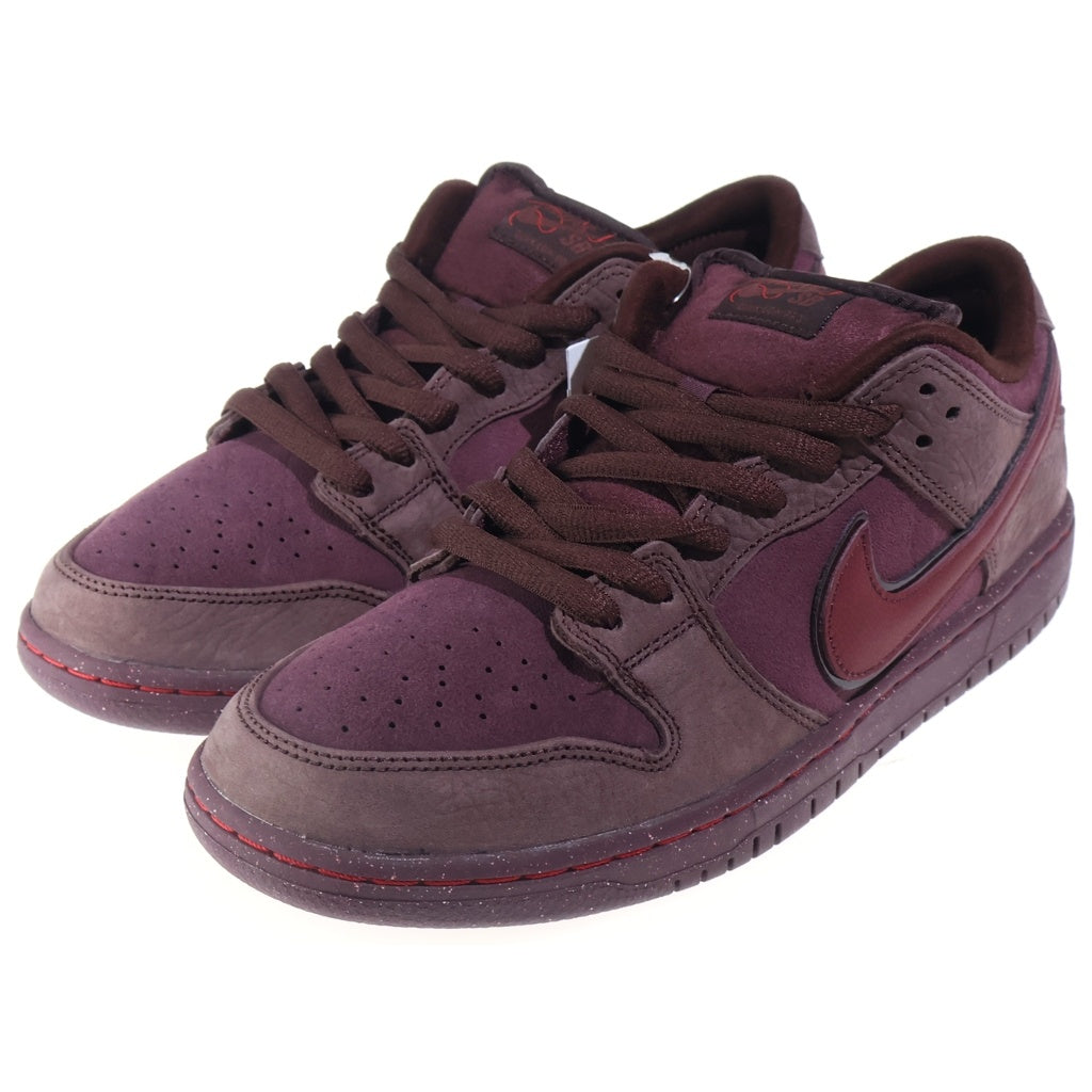 NIKE SB(ナイキエスビー) DUNK LOW PRM CITY OF LOVE ダンク プレミアム ローカットスニーカー レッド US10.5/28.5cm FN0619-600