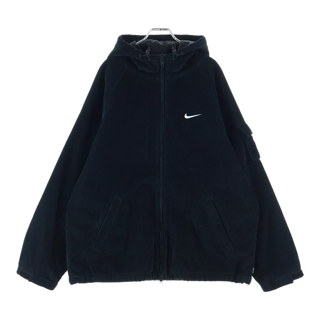 SUPREME(シュプリーム) 22SS ×NIKE Arc Corduroy Hooded Jacket ナイキ アーチロゴ コーデュロイ フーデッド ジャケット ブラック DM1772-010