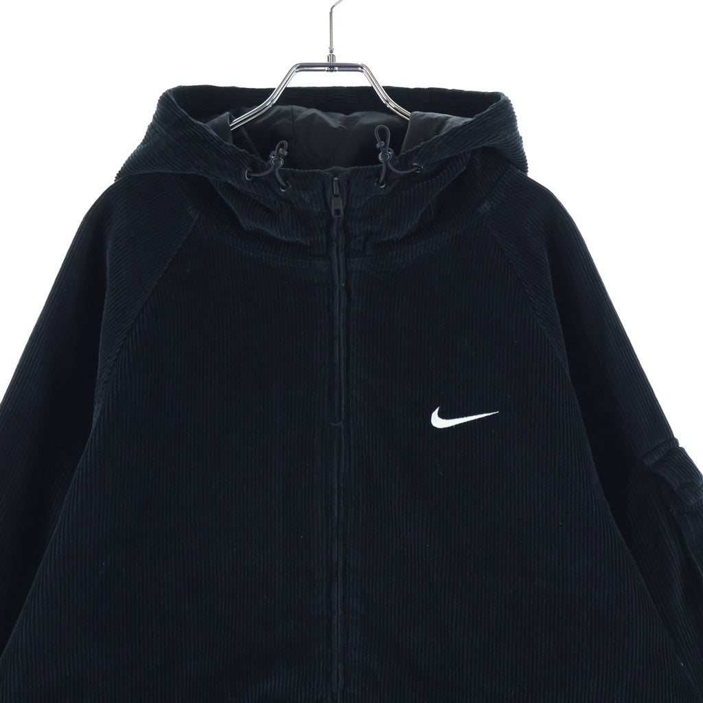 SUPREME(シュプリーム) 22SS ×NIKE Arc Corduroy Hooded Jacket ナイキ アーチロゴ コーデュロイ フーデッド ジャケット ブラック DM1772-010