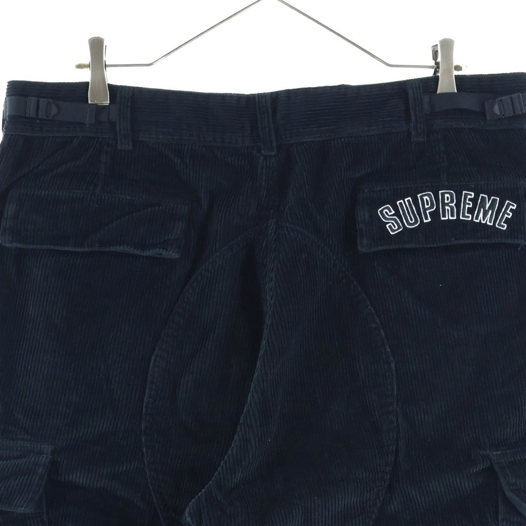 SUPREME(シュプリーム) 22SS ×NIKE Arc Corduroy Cargo Pant ナイキ アーク コーデュロイ カーゴ パンツ ブラック DM1779-010