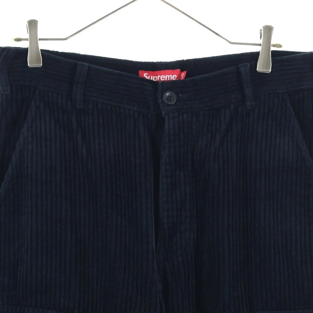 SUPREME(シュプリーム) 20SS Wide Wale Corduroy Cargo Pant コーデュロイ ワイドカーゴパンツ ブラック