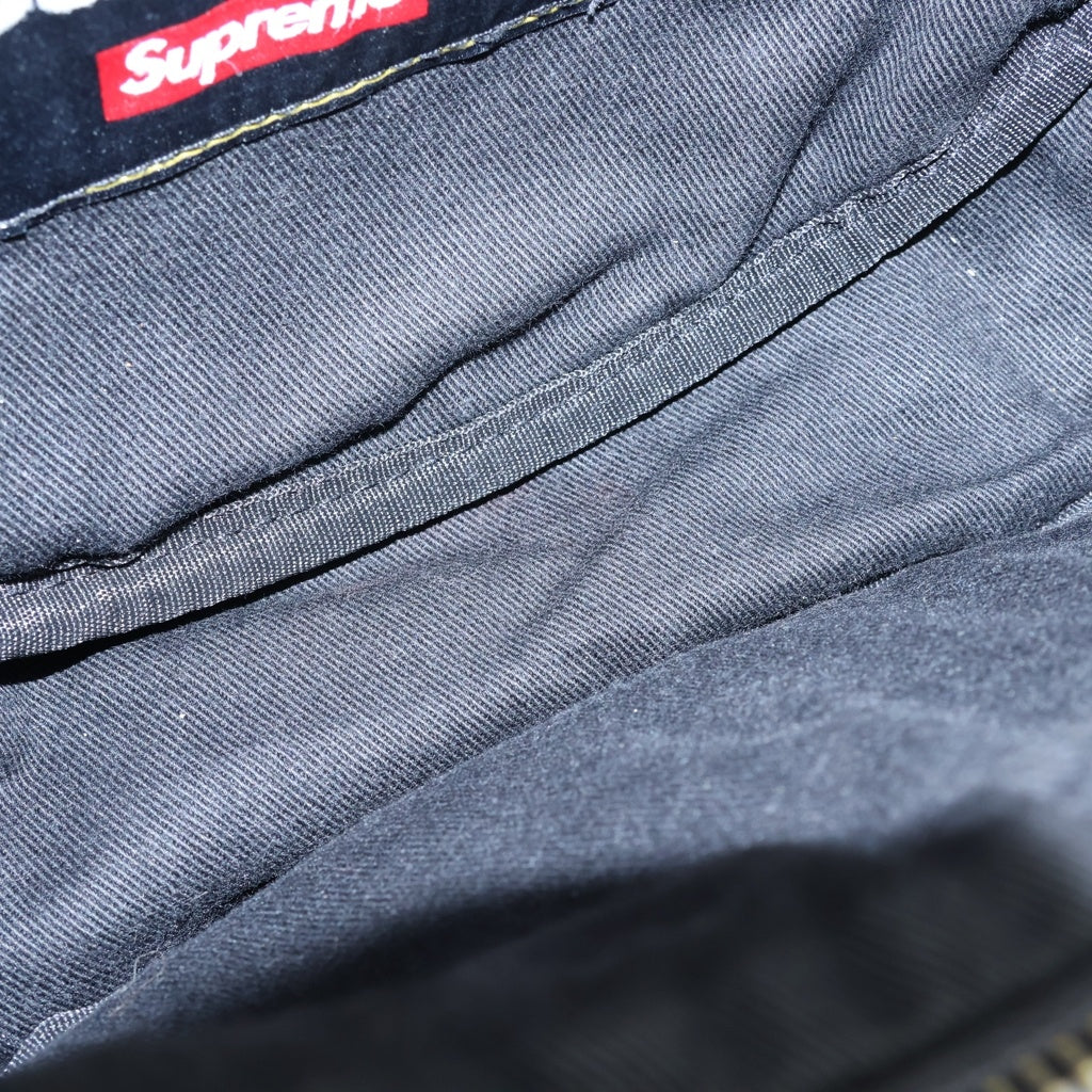 SUPREME(シュプリーム) 20SS ×Barbour Waxed Cotton Waist Bag Black バブアー ワックス コットン ウエストバッグ ショルダーバッグ ブラック