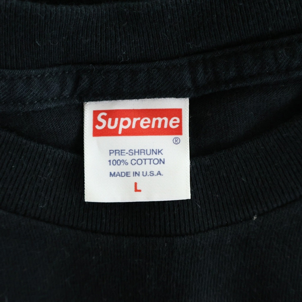SUPREME(シュプリーム) 20AW Box Logo L/S Tee ボックスロゴデザイン クルーネック ロングスリーブ 長袖Tシャツ カットソー ブラック