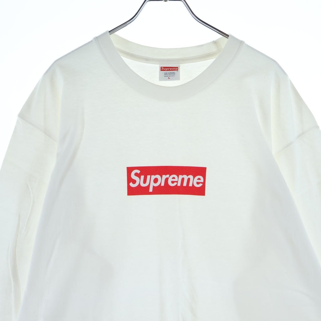 SUPREME(シュプリーム) 20AW Box Logo L/S Tee ボックスロゴ クルーネック ロングスリーブ 長袖Tシャツ カットソー ホワイト