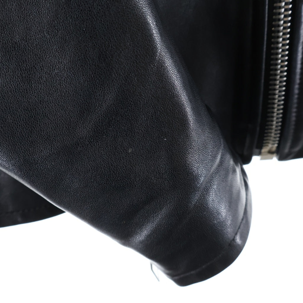 SAINT LAURENT PARIS(サンローランパリ) KEITH RACER キースレーサー ラムレザー シングル ライダース ジャケット ブラック 362239 Y5YA1
