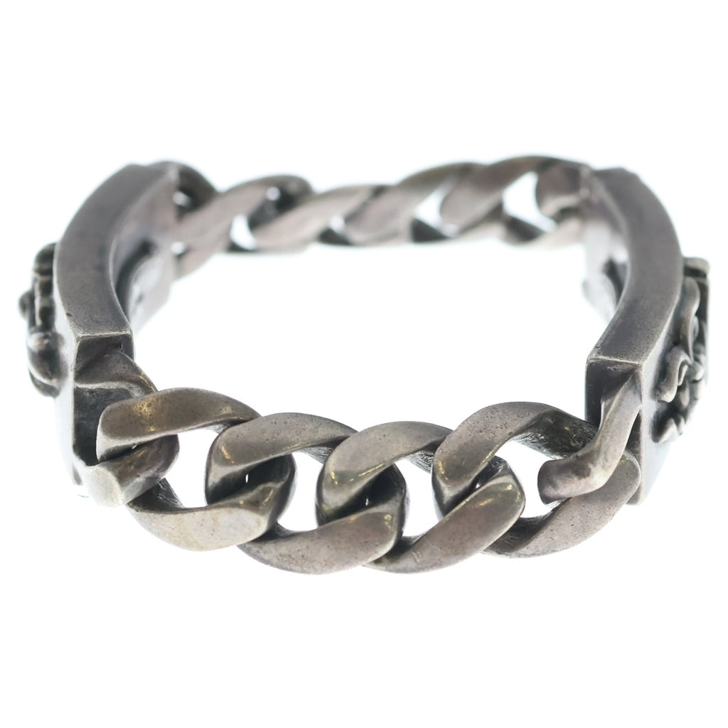 CHROME HEARTS(クロムハーツ) ID DBL FLRL DGGR ダブルID フローラルダガー ブレスレット シルバー BCA159
