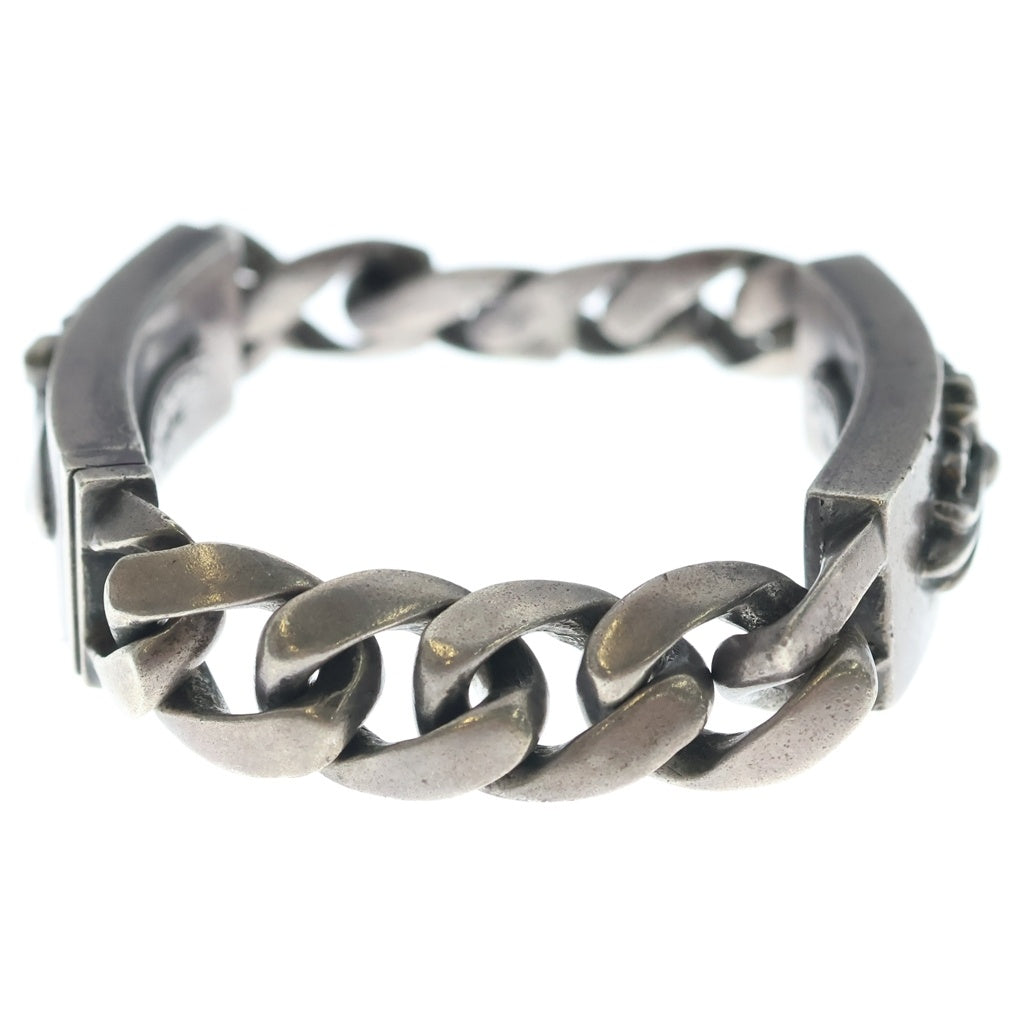 CHROME HEARTS(クロムハーツ) ID DBL FLRL DGGR ダブルID フローラルダガー ブレスレット シルバー BCA159