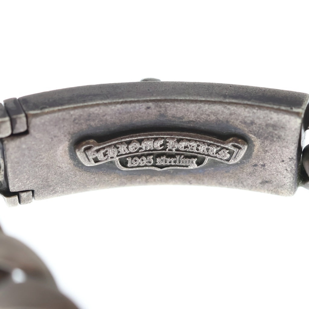 CHROME HEARTS(クロムハーツ) ID DBL FLRL DGGR ダブルID フローラルダガー ブレスレット シルバー BCA159