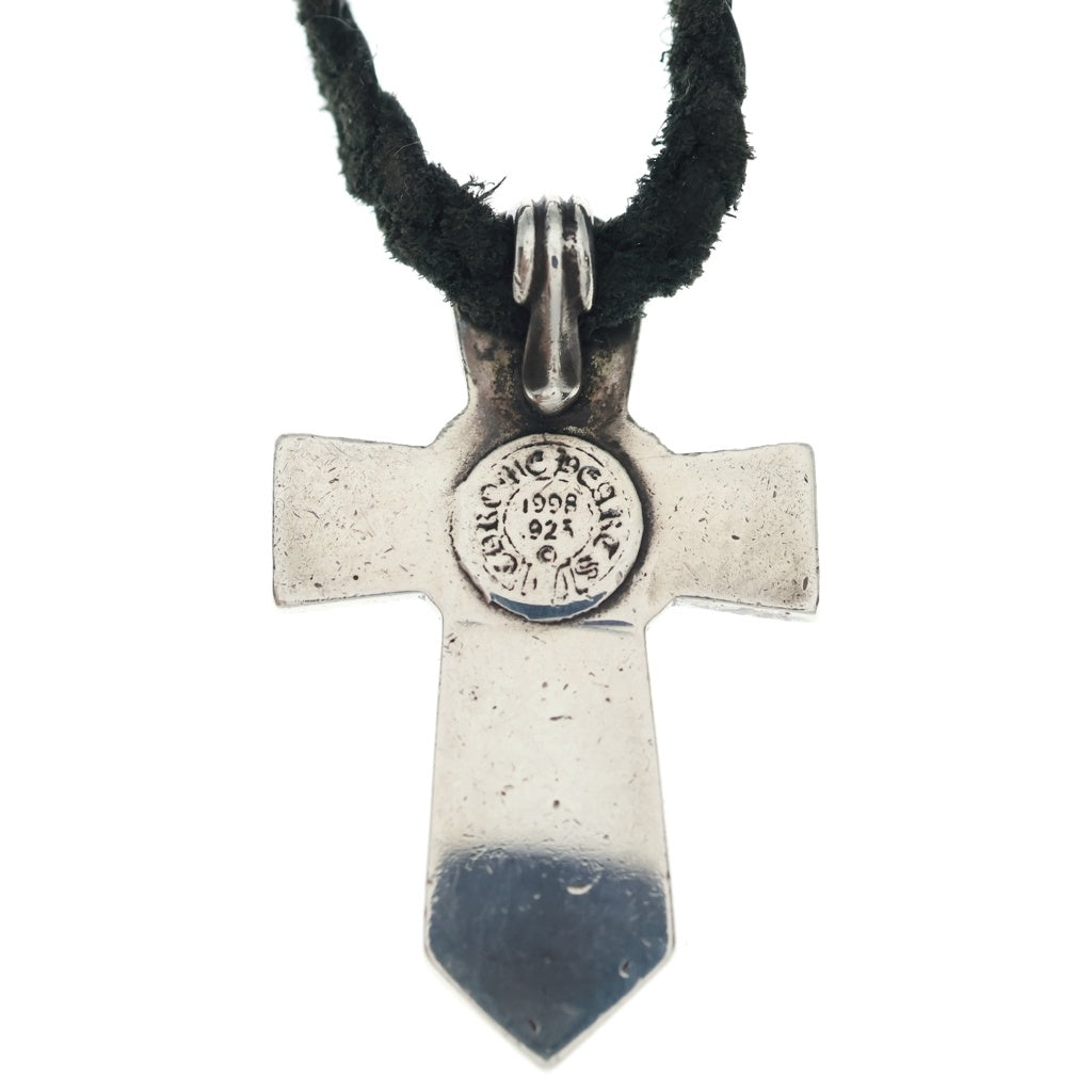 CHROME HEARTS(クロムハーツ) VULCAN CROSS SML LB バルカンクロス スモール レザーブレイド ネックレス シルバー