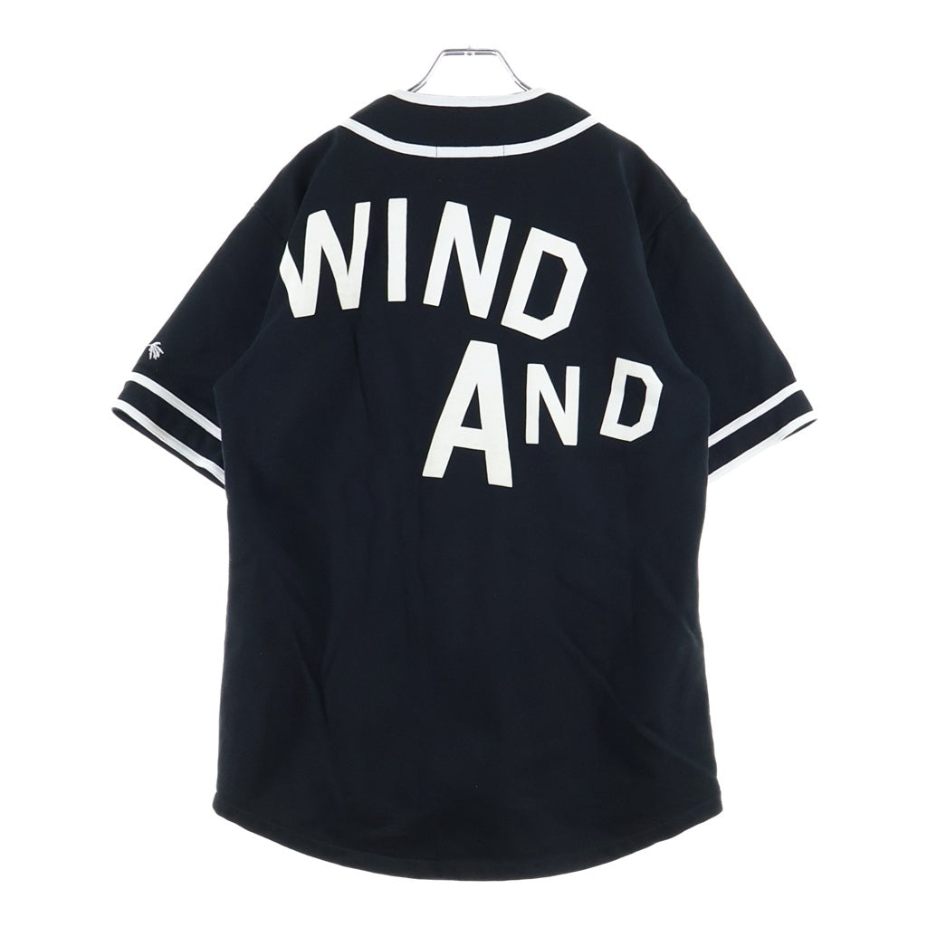 WIND AND SEA(ウィンダンシー) SWEAT BB SHIRT ベースボール半袖シャツ ブラック WDS-JER-18