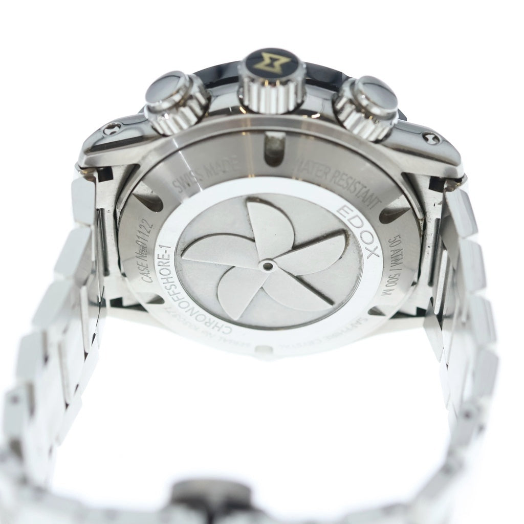 EDOX(エドックス) CHRONOFFSHORE-1 クロノオフショア1 クロノグラフ オートマティック 自動巻き シルバー 01122-3M-BUIN1