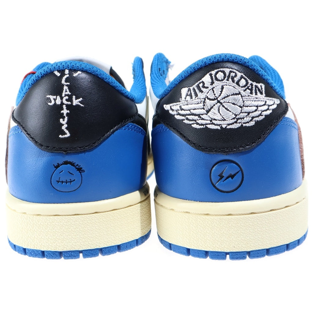 NIKE(ナイキ) ×TRAVIS SCOTT FRAGMENT DESIGN AIR JORDAN 1 LOW OG SP エアジョーダン1 ローカットスニーカー ブルー US8/26cm DM7866-140