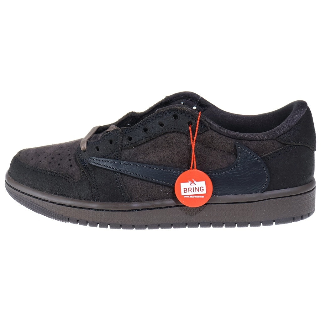 NIKE(ナイキ) ×TRAVIS SCOTT AIR JORDAN 1 LOW OG SP VELVET BROWN トラヴィススコット エアジョーダン1 ベルベットブラウン ローカットスニーカー ブラウン US7.5/25.5cm DM7866-202
