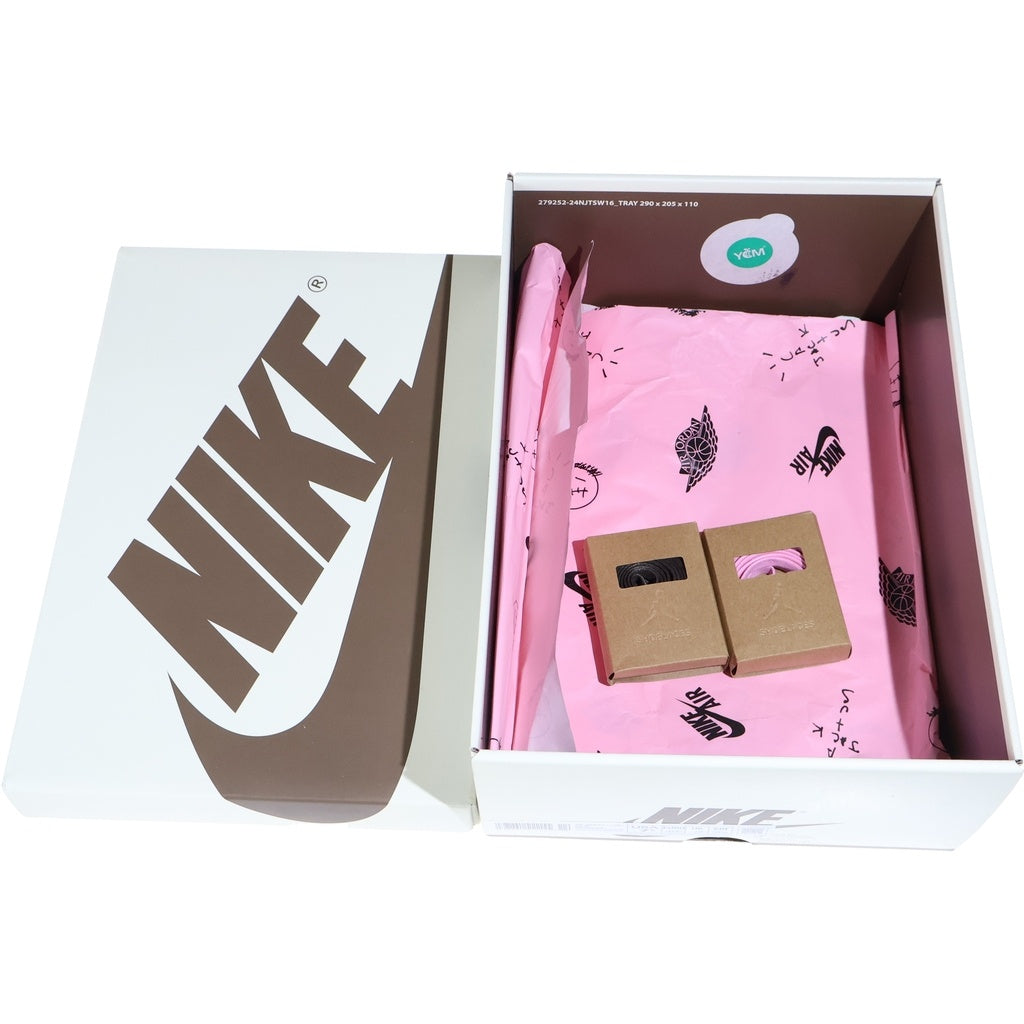 NIKE(ナイキ) ×TRAVIS SCOTT AIR JORDAN 1 LOW OG SP VELVET BROWN トラヴィススコット エアジョーダン1 ベルベットブラウン ローカットスニーカー ブラウン US7.5/25.5cm DM7866-202