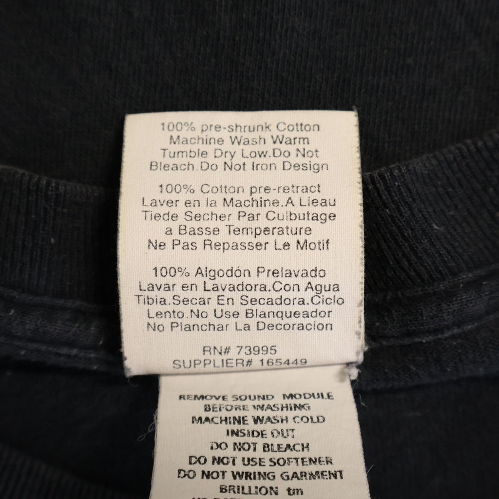 VINTAGE(ヴィンテージ) 90S VINTAGE NIRVANA SLIVER WILD TEE ニルヴァーナ スリヴァー ヴィンテージ 両面プリント クルーネックTシャツ 半袖カットソー ブラック