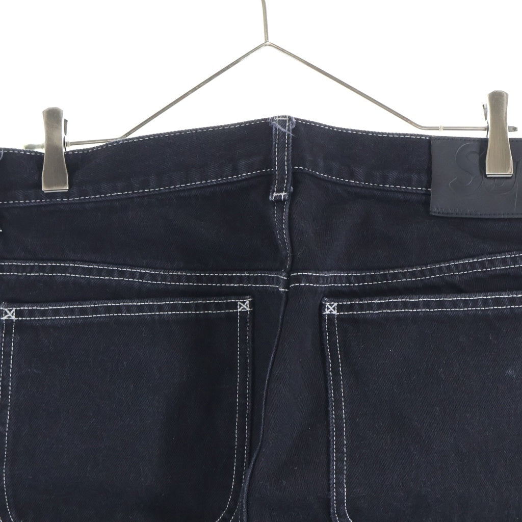 SUPREME(シュプリーム) 23AW Radial Embroidered Loose Fit ラディアル エンブロイダリー ルーズフィット デニムパンツ ブラック