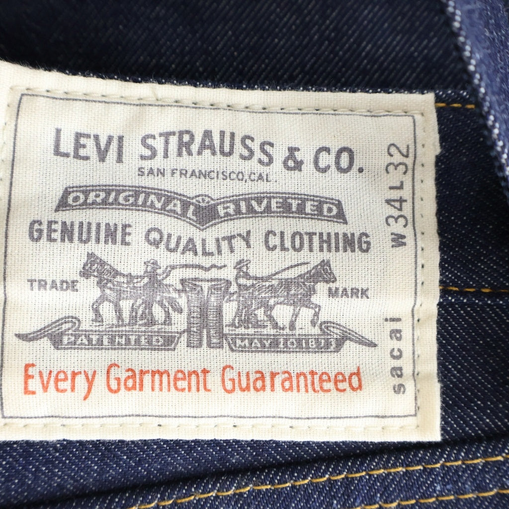Sacai(サカイ) 25SS ×Levi's Denim Pants リーバイス ウルトラバギーデニム パンツ インディゴ 25-0962S