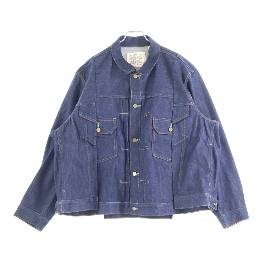 Sacai(サカイ) ×LEVI'S Trucker Denim Jacket リーバイス トラッカーデニムジャケット インディゴ 25-03708M