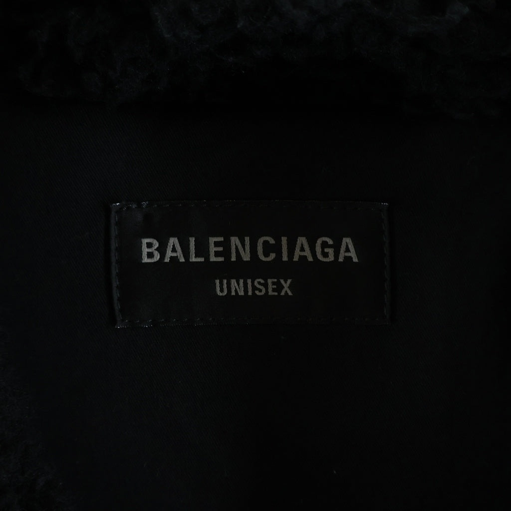 BALENCIAGA(バレンシアガ) オーバーサイズボアフリースブルゾン ジャケット ブラック 704464 TMQ26