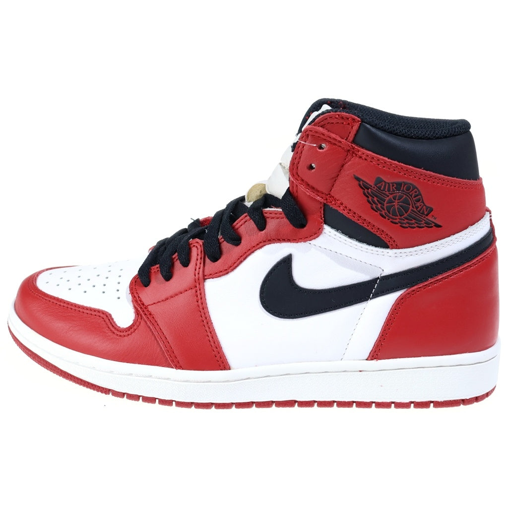 NIKE(ナイキ) 【観賞用 2015年製】 AIR JORDAN 1 RETRO HIGH CHICAGO 555088-101 エアジョーダン1 レトロ ハイ シカゴ ハイカットスニーカー レッド/ホワイト US10.5/28.5cm