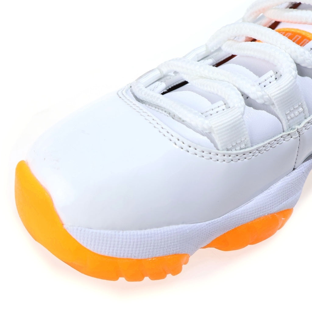 NIKE(ナイキ) WMNS AIR JORDAN 11 LOW ウィメンズ エアジョーダン ローカットスニーカー ホワイト/オレンジ US6.5/23.5cm AH7860-139 レディース