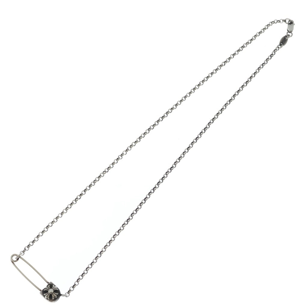 CHROME HEARTS(クロムハーツ) SAFETY PIN R16 セーフティピンロールチェーン ネックレス シルバー